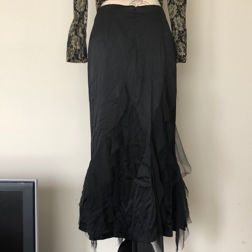 Beautiful Cache Skirt With Sheer & Mesh Flail-Outs - image 4